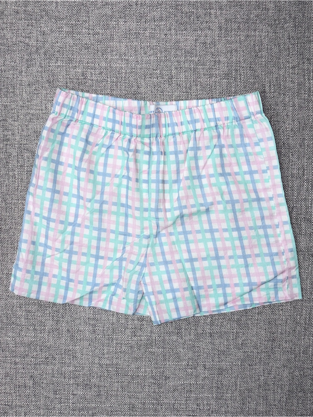 Henry Duval size 7 EUC Pastel Plaid Pull-On Shorts - Multicolor